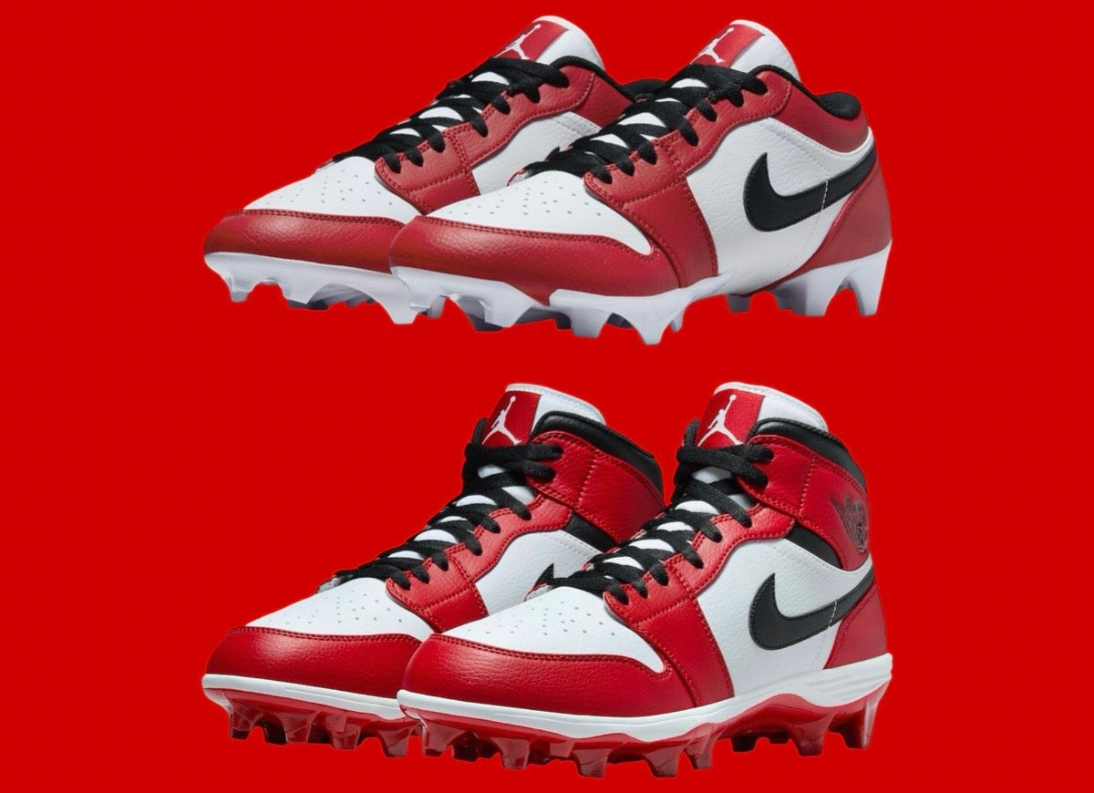 AIR JORDAN 1 “CHICAGO” FOOTBALL CLEATS - RETURNS MAY 2024