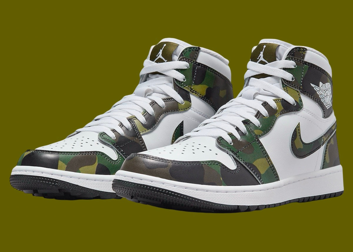 AIR JORDAN 1 HIGH GOLF “CAMO” - RELEASES SUMMER 2024