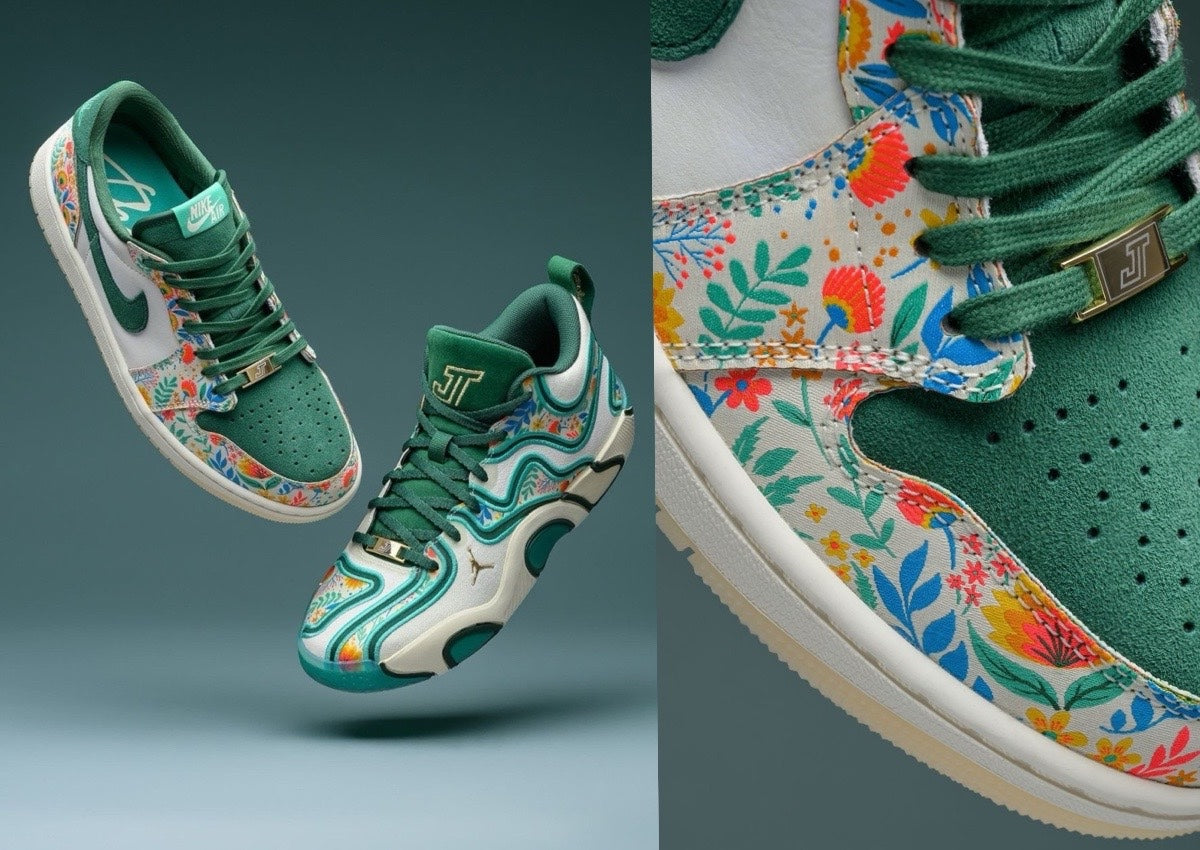 Jayson Tatum x Air Jordan 1 Low OG “Welcome to the Garden” - Releases October 5, 2024
